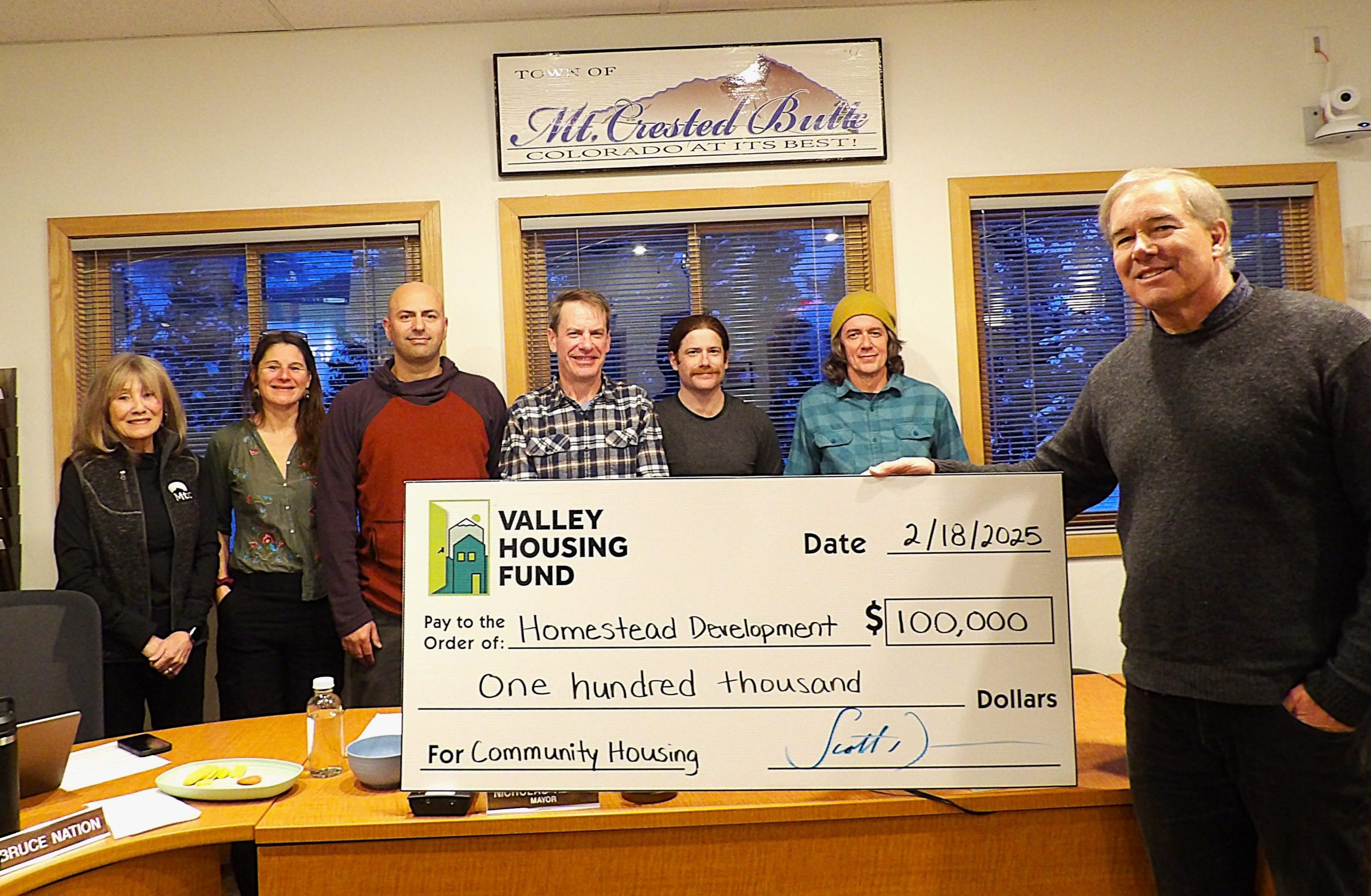 Homestead Grant Check Presentation